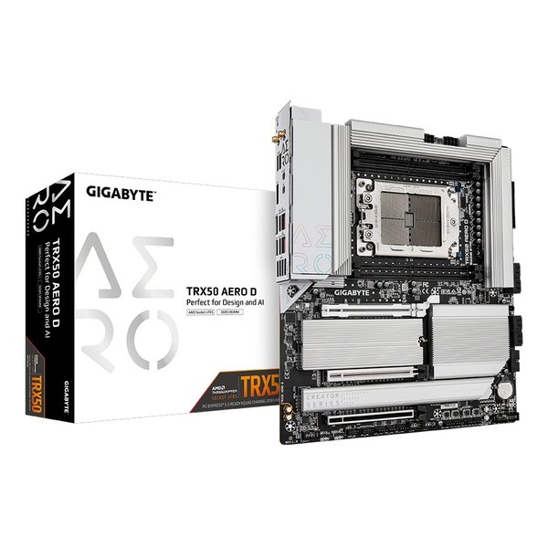 GIGABYTE ギガバイトE-ATXマザーボード AMD Threadripper7000シリーズ対応 TRX50チップセット Socket sTR5 TRX50 AERO D(2585018)代引不可 送料無料