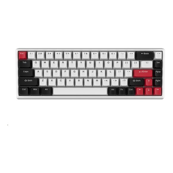ARBITER STUDIO（アービタースタジオ）Polar 65 Keyboard Ronin Red / Silver frame - Fuji Magnetic Switch as-polar-65-silver-ronin-red-fuji(2585096)送料無料