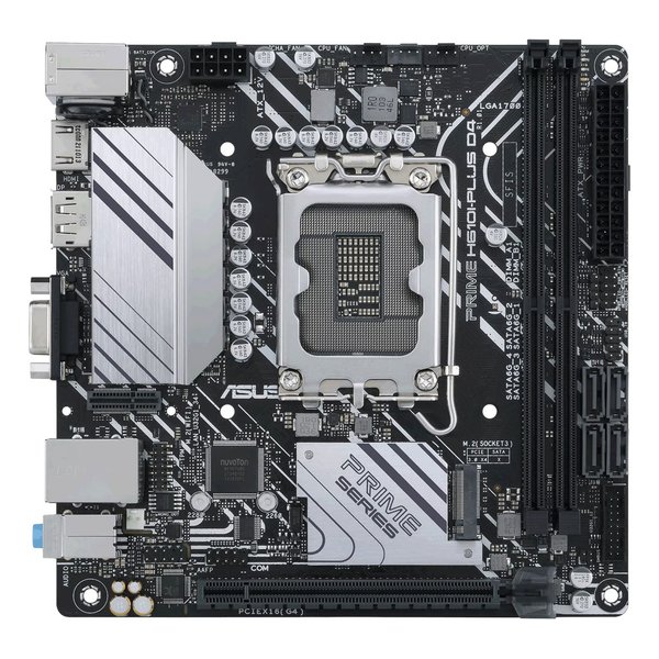 ASUS エイスースDOS/Vマザーボード H610 搭載 LGA 1700 Mini-ITX アンプ IC付き PRIME H610I-PLUS D4-CSM(2554019)代引不可 送料無料