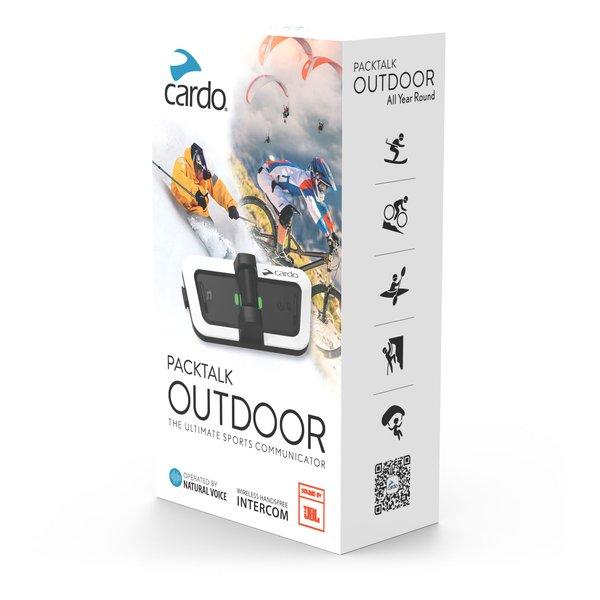Cardo Packtalk Outdoor ブラック　ホワイト　セット Packtalk Outdoor - Ski Helmet Intercom Set | Cardo Systems