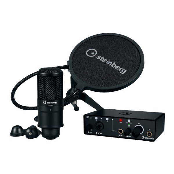 steinberg スタインバーグIXO Podcast Pack IXO12ブラック ST-M01コンデンサーマイクロフォン IXO12BPSPACK(2587224)送料無料