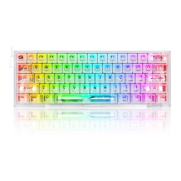 REDRAGON レッドラゴンFIZZ RGB ゲーミングキーボード クリスタル 英語