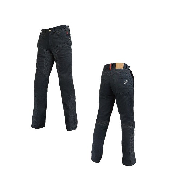 ROUGH&ROAD ラフアンドロードハーフメッシュストレッチデニムパンツLF ブラック LWサイズ 34-40 RR7509LFBKLW#(2451158)代引不可 送料無料