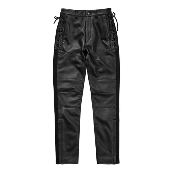 Rosso Style Lab ロッソスタイルラボ レディース通年 ROP-62 レースアップレザーパンツ レディース ブラック Mサイズ ROP-62/BLACK/M(2567476)代引不可 送料無料
