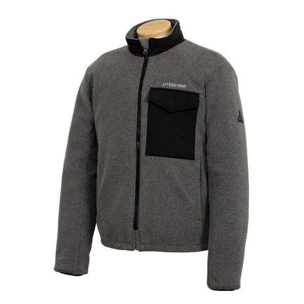 urbanism（アーバニズム）秋冬 UNJ132 防風ライドフリースジャケット メンズ グレー LLサイズ UNJ132/GRAY/LL(2581573)代引不可 送料無料