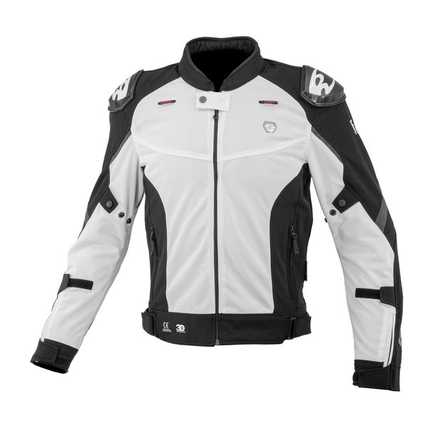KOMINE コミネバイク用 春夏 JK-168 Rスペックスポーツメッシュジャケット ホワイト メンズ XL JK-168/WHITE/XL(2589052)送料無料