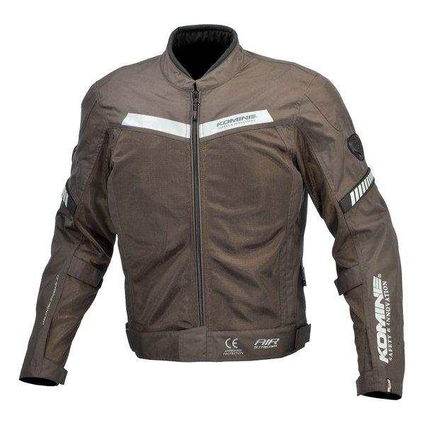 KOMINE コミネバイク用 春夏 JK-1274 プロテクトハーフメッシュジャケット ブラウン メンズ Mサイズ JK-1274/BROWN/M(2589187)代引不可 送料無料