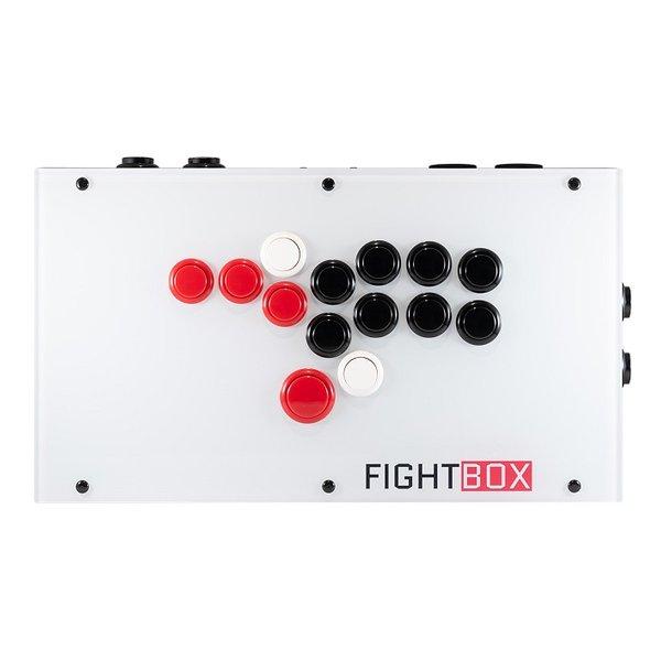 FightBox（ファイトボックス）FightBox F8 R3L3 オールボタン レバーレス アケコン ホワイト F8-R3L3-W(2590288)