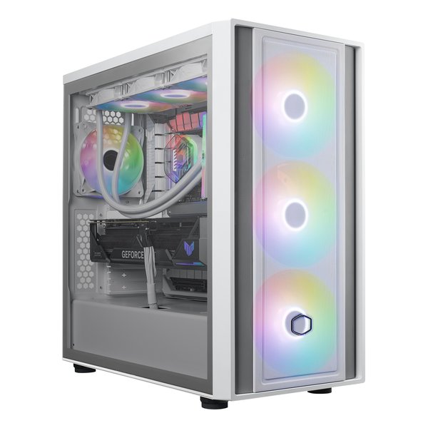 Cooler Master クーラーマスターMasterBox 600 White MB600-WGNN-S00(2613831)代引不可 送料無料