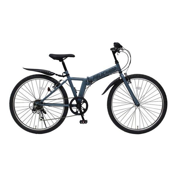 MIMUGO ミムゴ折り畳みマウンテンバイク フィールドチャンプ 26インチ 6段変速 マットグレー MG-FCP266GY ※北海道沖縄離島不可 電話連絡有 キャンセル不可※(2614954)代引不可