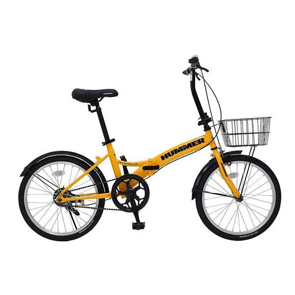 MIMUGO ミムゴノーパンク 折り畳み自転車 ハマー 20インチ イエロー MG-HM20N-YE ※北海道沖縄離島不可 電話連絡有 キャンセル不可※(2614959)代引不可