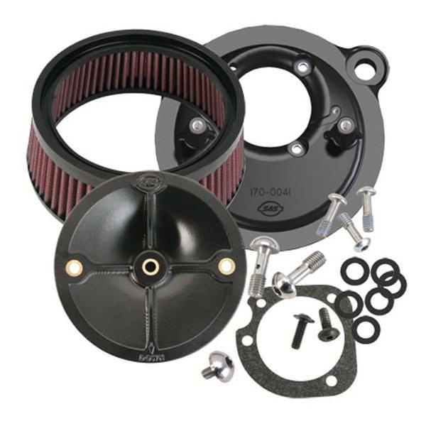 S&amp;S Cycle Inc（エスアンドエスサイクル）ステルス エアクリーナーキット カバーなし スポーツスター 91-22 170-0093(2625096)代引不可 送料無料