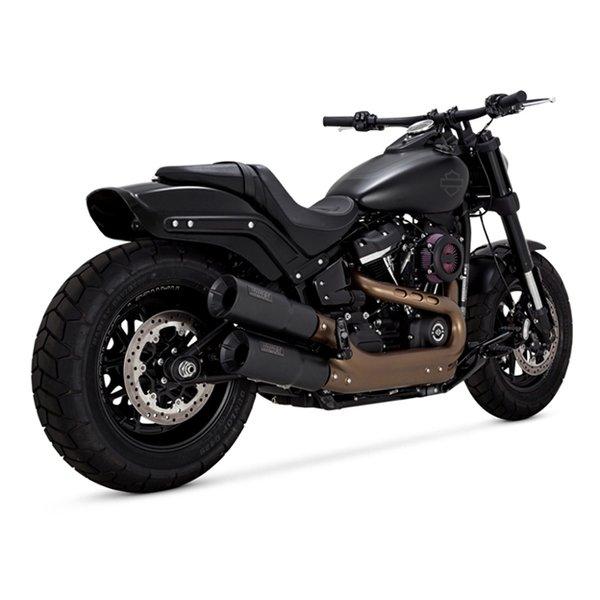 VANCE&HINES(バンスアンドハインズ)Hi-Output ハイアウトプット スリップオン ブラック マフラー FATBOB FXFB(S 18-20 1801-1250(2630385)代引不可 送料無料