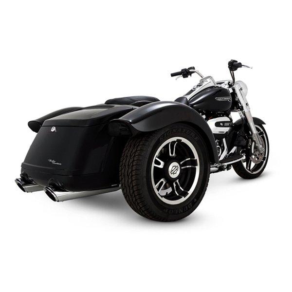 VANCE&HINES(バンスアンドハインズ)TwinSlash Round ツインスラッシュ ラウンド スリップオン クローム マフラー 1801-1232(2630488)代引不可 送料無料
