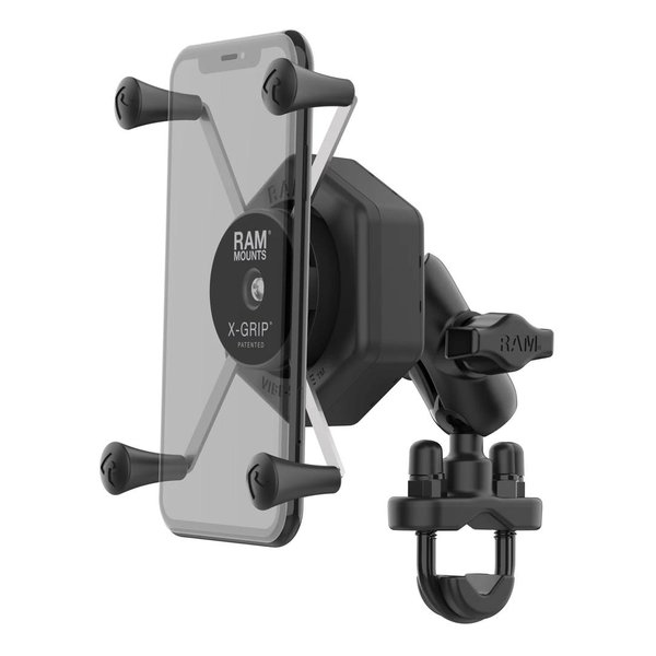 RAM MOUNTS ラムマウント防振Xグリップ M ＆U字クランプベースセット ショートアーム RAM-B-149ZA-UN10-462(2635698)代引不可 送料無料