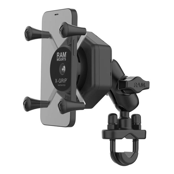 RAM MOUNTS ラムマウント防振Xグリップ S ＆U字クランプベースセット ショートアーム φ12.7-31.75mm対応 RAM-B-149Z-A-UN7-462(2635703)代引不可 送料無料