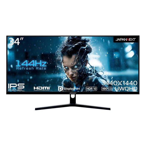JAPANNEXT ジャパンネクスト34型ゲーミングモニター JN-IPS34144UWQHDR(2587069)送料無料
