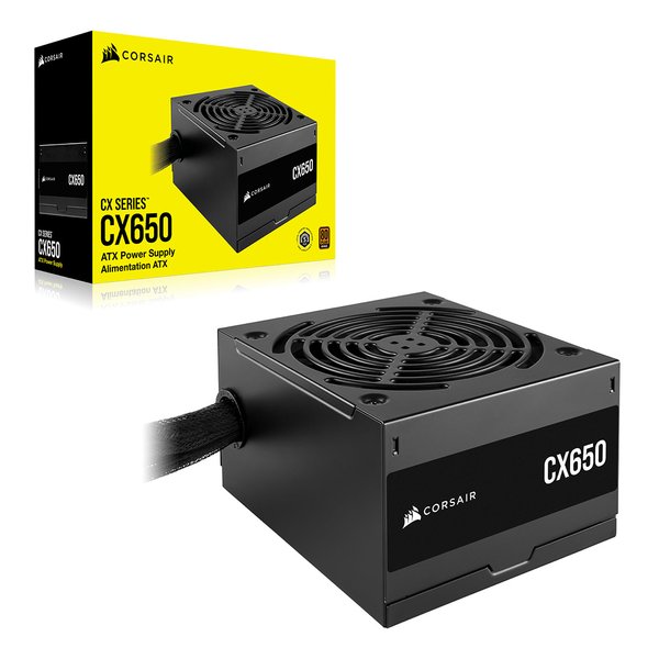 CORSAIR コルセアCX650 2023 PC電源ユニット 80PLUS Bronze認証/650W/コンパクトサイズ/ATX/ブラック CP-9020278-JP(2609091)送料無料