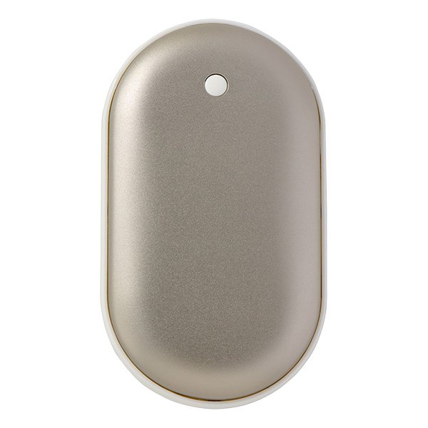 ELPA エルパ充電式カイロ 3段階温度調節/モバイルバッテリー機能/ベージュ JK-KDR01BE(2623826)