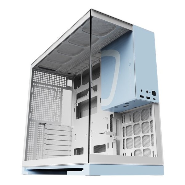 Geometric Future ジオメトリックフューチャーModel 5 Pastel Blue PCケース ミドルタワー 白 パステルブルー ピラーレス GF-M5-PB(2637863)送料無料
