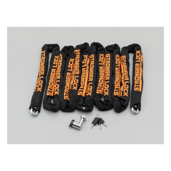 DAYTONA デイトナバイクロック 42mm幅チェーン φ12mmスチール合金 ストロンガーチェーンロック 6.0m D31252(2549431)代引不可 送料無料