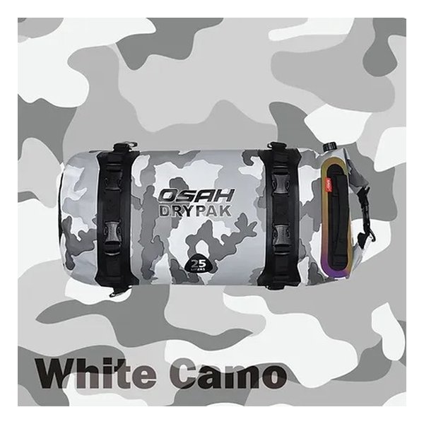 OSAH DRYPAK（オサー ドライパック）25L テールパック IPX6/防水/ホワイト カモ GBM-201-B-5 White Camo(2615338)代引不可 送料無料
