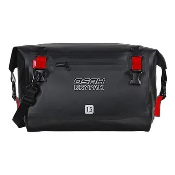 OSAH DRYPAK（オサー ドライパック）15L メッセンジャーバッグ IPX6/防水/ブラック/レッド GBM-200-A-8 Black-Red Comb(2615347)代引不可