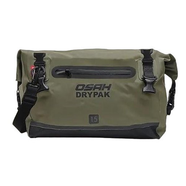 OSAH DRYPAK（オサー ドライパック）15L メッセンジャーバッグ IPX6/防水/オリバーグリーン GBM-200-A-8 Oliver Green(2615348)代引不可