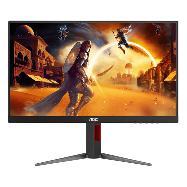 AOC エーオーシーゲーミングモニター 23.8型/フルHD/FastIPS/HDR10/180Hz/1ms/ブラック&amp;レッド 24G4/11 Black &amp; Red(2620533)送料無料