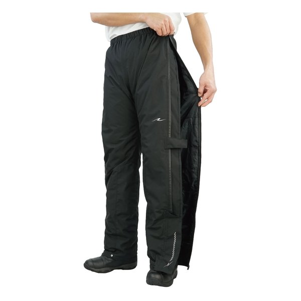 ROUGH&ROAD ラフアンドロードバイク用 ウインドガードサイドオープンオーバーパンツ ブラック/Mサイズ RR7729BK2(2590087)代引不可 送料無料