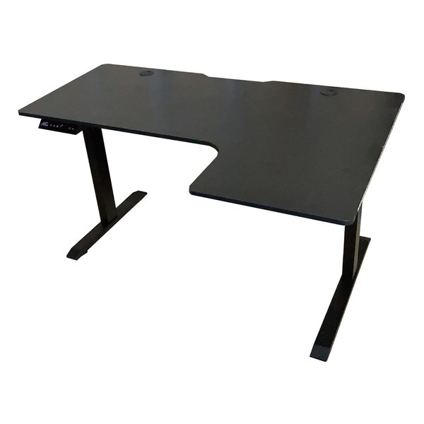 ALLONE アローンLED電動昇降式エレクトリックゲーミングデスクL字 140cm ALG-GMDELEDL140(2623289)送料無料