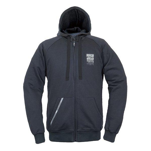 KOMINE コミネR&R ラフライドZIPパーカー APセット BK.FL-L RR1003APBK-FL3(2529192)代引不可 送料無料