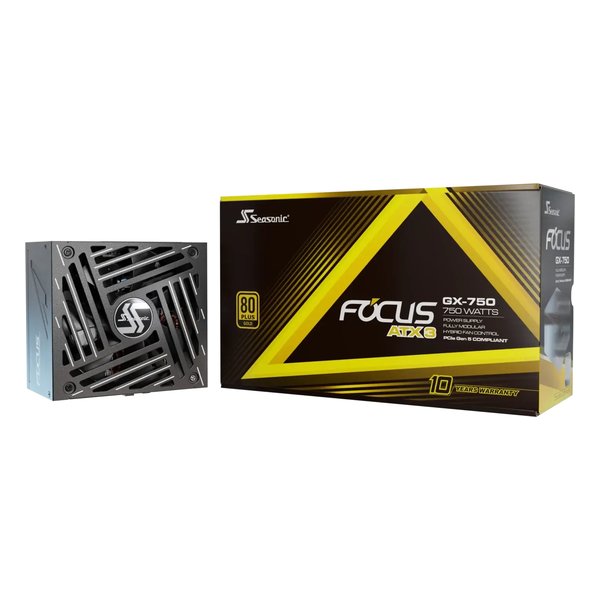 Seasonic シーソニックFocus GX-750 ATX3 V4 750W/80 PLUS GOLD/完全モジュラー/ATX 3.1/PCIe 5.1 SRP-FGX751-A5A32SF(2641773)送料無料