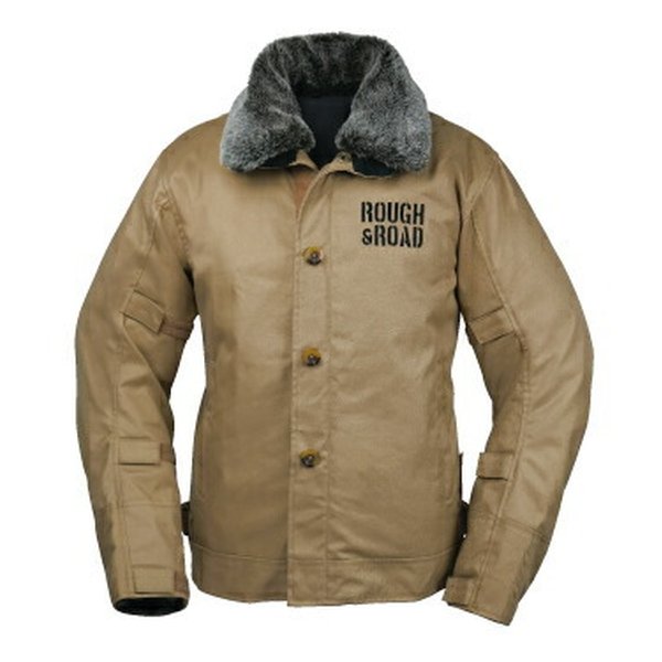 ROUGH&ROAD ラフアンドロードN-1RボアウインタージャケットFP カーキ-M RR7691KK2(2491194)代引不可 送料無料