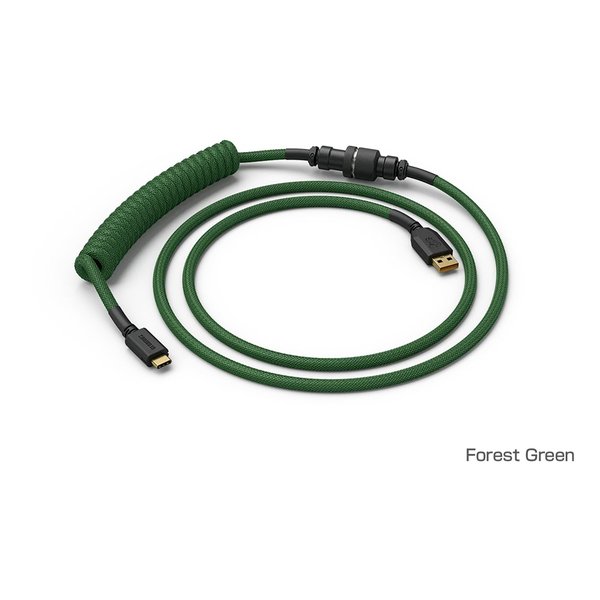 Glorious PC Gaming Race グロリアス ピーシー ゲーミGlorious Coiled Cable - Forest Green GLO-CBL-COIL-FG(2613681)代引不可 送料無料