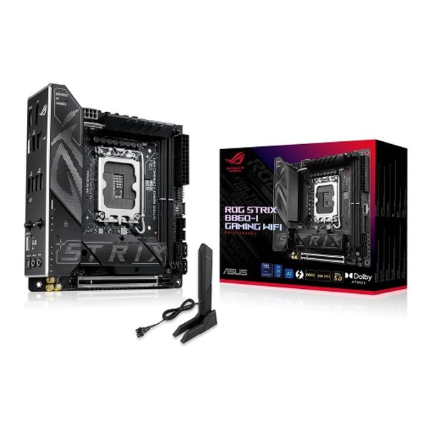 ASUS エイスースマザーボード ROG STRIX Mini-ITX/IntelB860/IntelCoreUltra/LGA1851/PCIe5.0/WiFi7 ROG STRIX B860-I GAMING WIFI(2642567)代引不可 送料無料