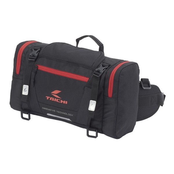 RS-Taichi アールエスタイチヒップバッグ（Ｌ） ブラック／レッド １０Ｌ RSB291BK11(2643920)送料無料