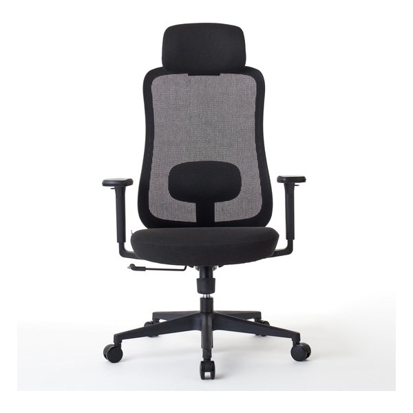 ROOM WORKS（ルームワークス）M2 メッシュ&ファブリック ワークチェア ブラック&ホワイト RM2-BBK(2644284)代引不可 送料無料