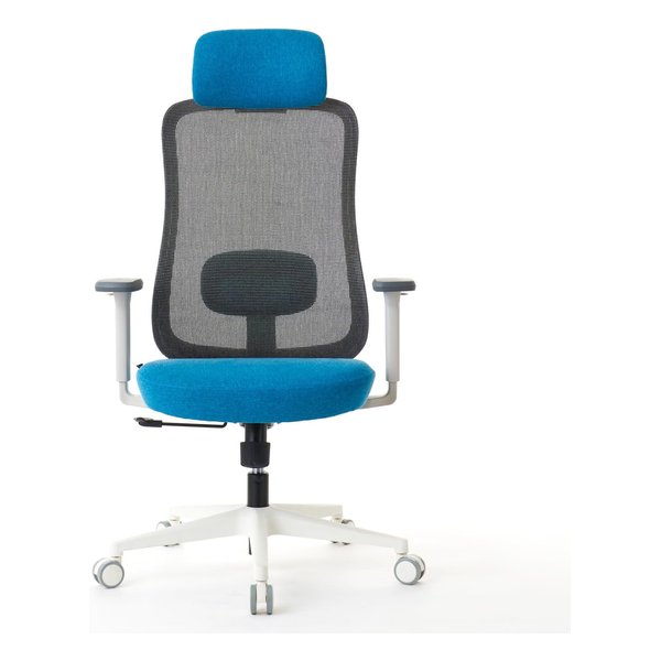 ROOM WORKS（ルームワークス）M2 メッシュ&ファブリック ワークチェア ホワイト&エメラルド RM2-WEM(2644292)代引不可 送料無料