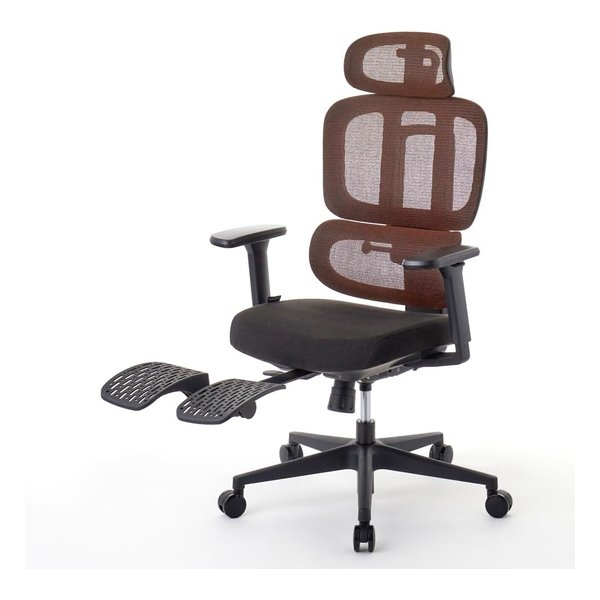 ROOM WORKS（ルームワークス）M6 ポリエステル ワークチェア ブラウン RM6-BR(2644301)代引不可 送料無料