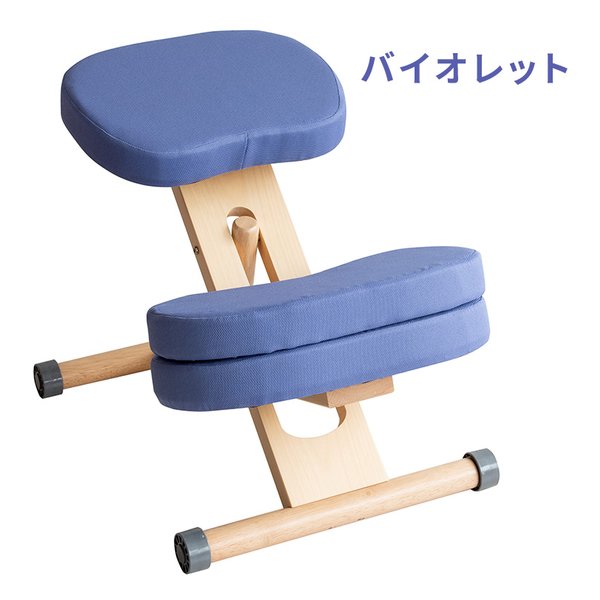 宮武製作所 ミヤタケセイサクジョプロポーションチェアキッズ ライトナチュラル脚/バイオレット CH-N889CK/NTVI(2647852)代引不可