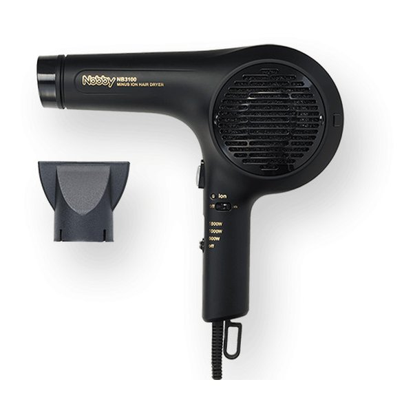 TESCOM テスコムNobby マイナスイオンヘアードライヤー 大風速/ハイパワー1500W/ブラック NB3100 K(2648386)送料無料