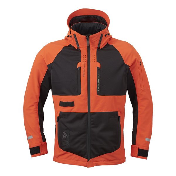 RS-Taichi アールエスタイチバイク用 春夏 エアー パーカ ブラック/オレンジ/XLサイズ RSJ354/BLACK/ORANGE/XL(2643530)送料無料