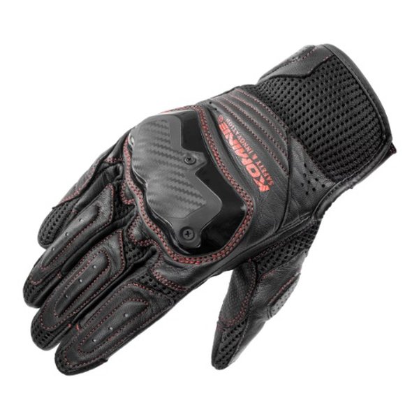 KOMINE コミネＧＫ—２６７ ショットガンメッシュグローブ ブラック．レッド ＸＬサイズ 06-267/BK.RD/XL(2649411)代引不可 送料無料