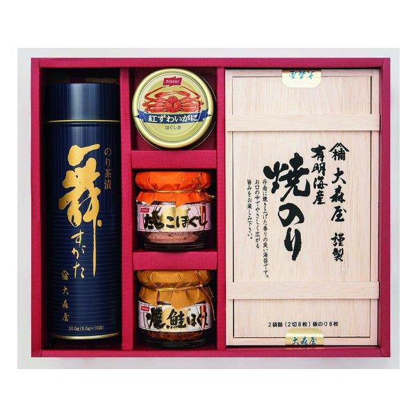 大森屋（オオモリヤ）海苔・瓶詰バラエティギフト 5種/各1個/5個入り ZOA050156838(2647687)代引不可