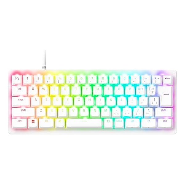 Razer レーザーHuntsman V3 Pro Mini JP White Edition ラピッドトリガーモード搭載 60％サイズ RZ03-04991900-R3J1(2651066)送料無料