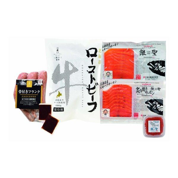 三協水産三國推奨 北海道グルメセット 5種/ローストビーフのタレ付 ZOA214381867(2646656)代引不可
