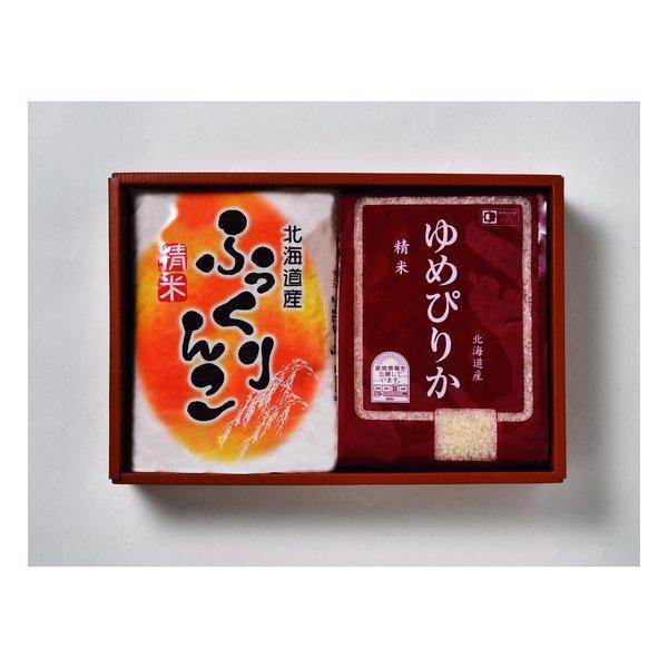 アステック味彩 北海道米ギフト 2種セット/各2kg ZOA010475227(2647364)代引不可