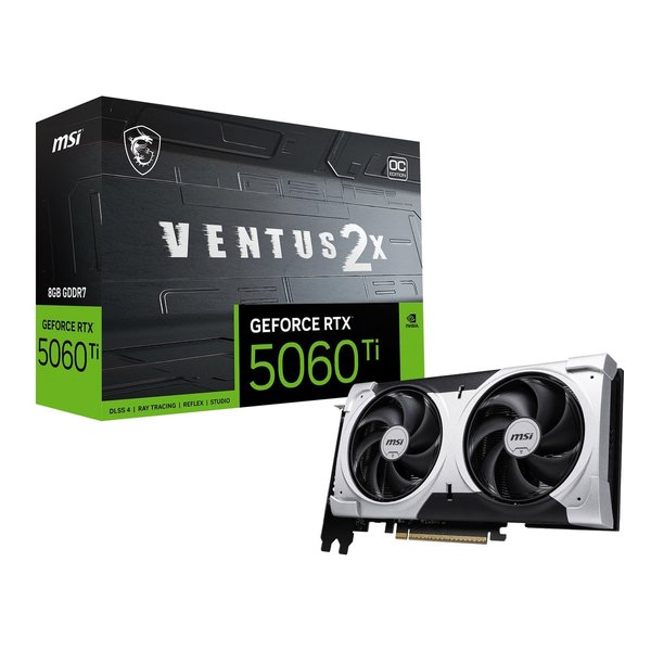MSI エムエスアイGeForce RTX 5060 Ti 8G VENTUS 2X OC PLUS グラフィックゲーム盤 G506T-8V2CP(2652168)貨物輸送無料