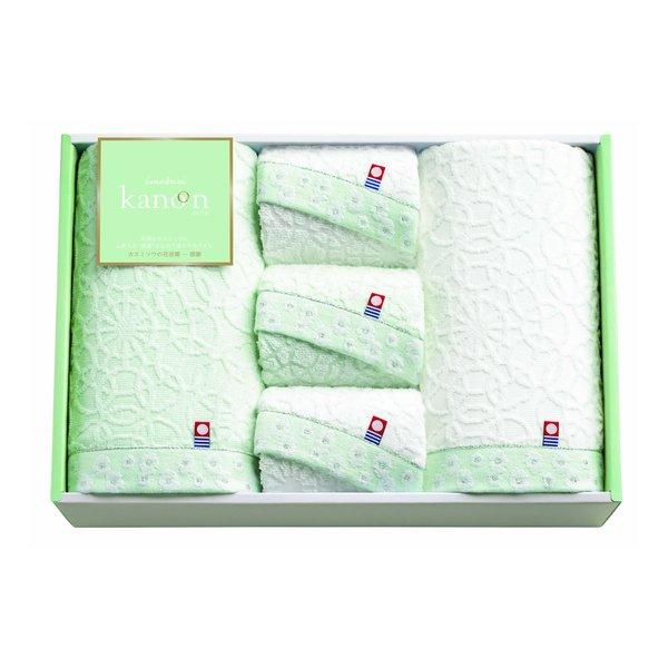 トクダ今治かのん タオルセット バスタオル2枚/フェイスタオル3枚 ZOA350001294(2647478)代引不可